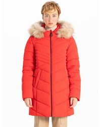 Point Zero - Chevron Chic Parka - Lyst