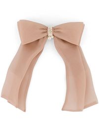 Alexandre De Paris - Organza Silk Bow Barette - Lyst
