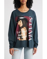 Daydreamer - Shania Twain That Don'T Impress Me Long Sleeve Cotton Graphic T-Shirt - Lyst