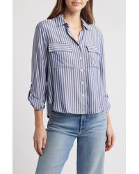 Beach Lunch Lounge - Fallon Crop Button-Up Shirt - Lyst