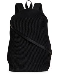 Pleats Please Issey Miyake Black Pleats Backpack | Lyst