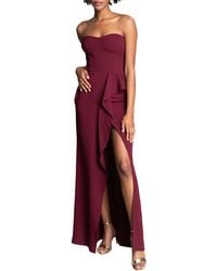 Dress the Population - Kai Strapless Gown - Lyst