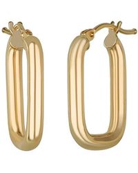 Bony Levy - 14K Rectangular Hoop Earrings - Lyst