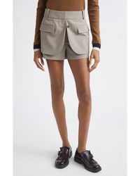 Monse - Check Jacket Hem Shorts - Lyst