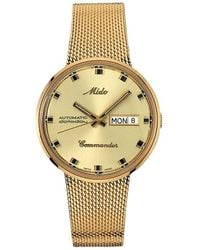 MIDO - Commander Automatic Mesh Strap Watch, 37Mm - Lyst