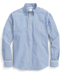 Brooks Brothers - Friday Regular Fit Butcher Stripe Cotton Poplin Button-Down Shirt - Lyst