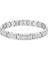 Lacoste - Stencil Stainless Steel Bracelet - Lyst