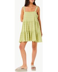 Rip Curl - Cala Nights Seersucker Tiered Sundress - Lyst