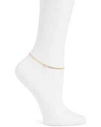 SHYMI - Cubic Zirconia Curb Chain Anklet - Lyst