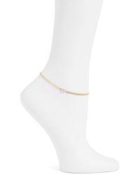 SHYMI - Cubic Zirconia Curb Chain Anklet - Lyst