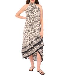 Vince Camuto - Print Sleeveless High-Low Maxi Dress - Lyst