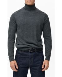 Mango - Turtleneck Wool Sweater - Lyst