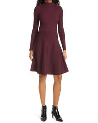 mizalia highland wrap detail skater dress