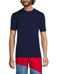 Lands' End - Short Sleeve Swim Tee Rash Guard - Lyst
