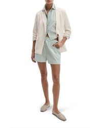 Rag & Bone - Marvin Stripe Cotton Drawstring Shorts - Lyst
