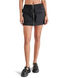 Steve Madden - Vesper Front Zip Drawcord Hem Miniskirt - Lyst