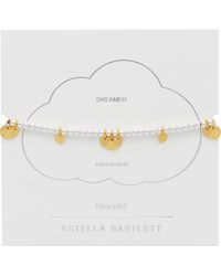 Estella Bartlett - Coin Beaded Friendship Slider Bracelet - Lyst