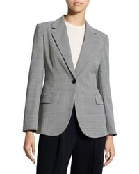 Theory - Lynnia Houndstooth Blazer - Lyst