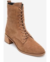 Forever & Always Shoes - Avia Leather Block Heel Boot - Lyst