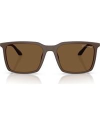 ARMANI EXCHANGE - 55Mm Square Sunglasses - Lyst