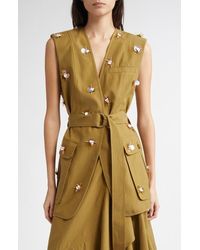 Ulla Johnson - Twyla Floral Appliqué Vest - Lyst