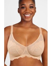 Shapellx - Supportive Unlined Lace Underwired Bra - Lyst