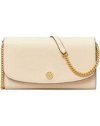 Tory Burch - Robinson Leather Wallet On A Chain - Lyst