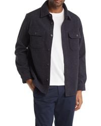7 Diamonds - Generation Brushed Flannel Button-Up Shirt Jacket - Lyst
