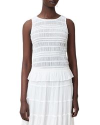 AllSaints - Marion Shirred Top - Lyst