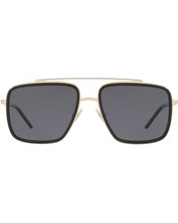 Dolce & Gabbana - 57mm Polarized Navigator Sunglasses - Lyst