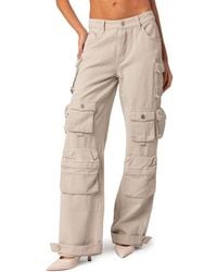 Edikted - Oversize Boyfriend Cargo Jeans - Lyst