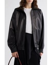 Acne Studios - Lambskin Leather Blouson Jacket - Lyst