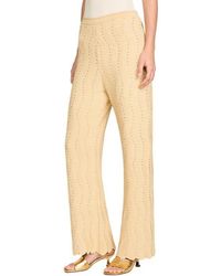 Sandro - Rhinestone Knit Trousers - Lyst