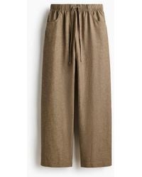 H&M - Straight Drawstring Trousers - Lyst