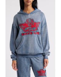 Boys Lie - Stitch Me Up Cotton Blend Logo Hoodie - Lyst