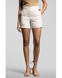 WEEKEND LOS ANGELES - Luna Linen Blend Shorts - Lyst