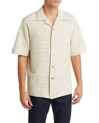 NN07 - Julio Open Stitch Organic Cotton Blend Shirt - Lyst