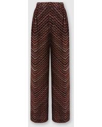 Missoni - Mid-Rise Tailored Pants With Zigzag Pattern - Lyst