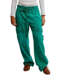 Free People - Park Ave Cotton Cargo Pants - Lyst