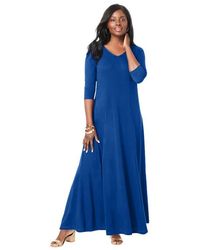Jessica London - Double-V Maxi Dress - Lyst