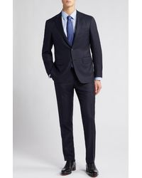 Canali - Kei Trim Fit Shadow Plaid Wool Suit At Nordstrom - Lyst