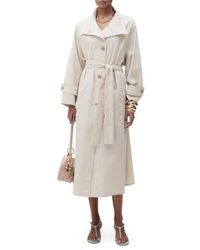 Mango - Overszie Stretch Cotton Trench Coat - Lyst