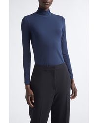 St. John - The Nuda Jersey Turtleneck Top - Lyst