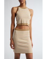 Max Mara - Tenna Stripe Sleeveless Crop Sweater - Lyst