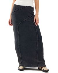 BDG - Washed Rib Seam Detail Knit Maxi Skirt - Lyst