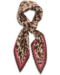 Echo - Pleated Spots On Spots Diamond Silk Scarf - Lyst