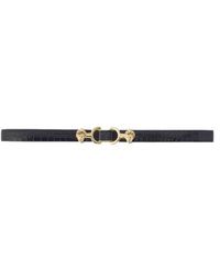 Maje - Thin Leather Belt With Lion Bit - Lyst