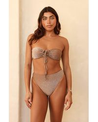 Dippin' Daisy's - Amalfi String Tie Bandeau Bikini Top - Lyst