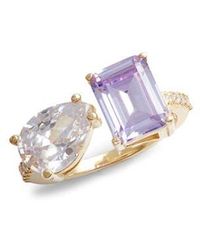 SHYMI - Cubic Zirconia Cocktail Ring - Lyst
