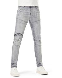 G-Star RAW - 5620 3d Zip Knee Distressed Skinny Jeans - Lyst